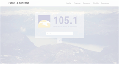 Desktop Screenshot of fmdelamontana.com.ar